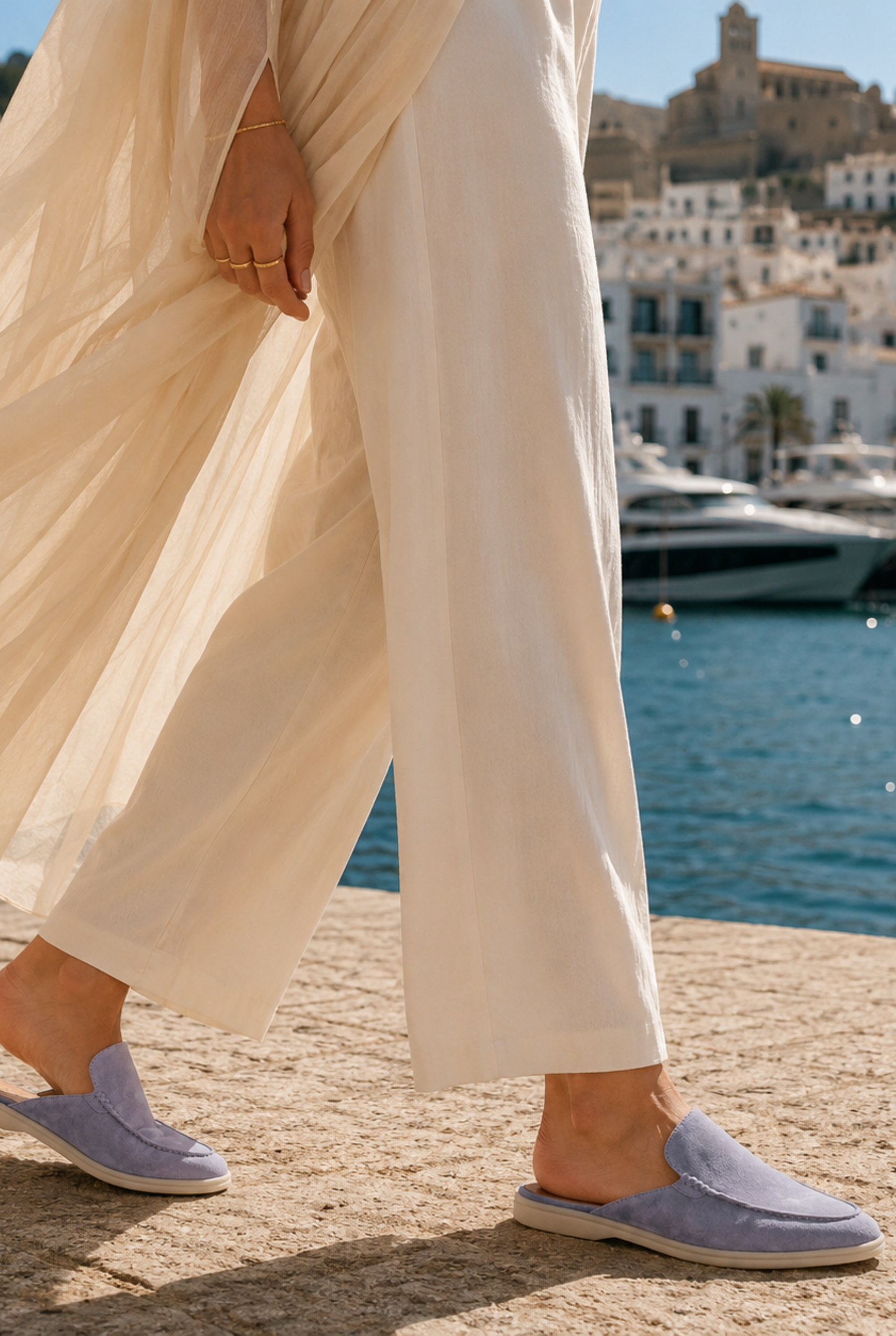Visconti Yatch Mule Woman - Bianco