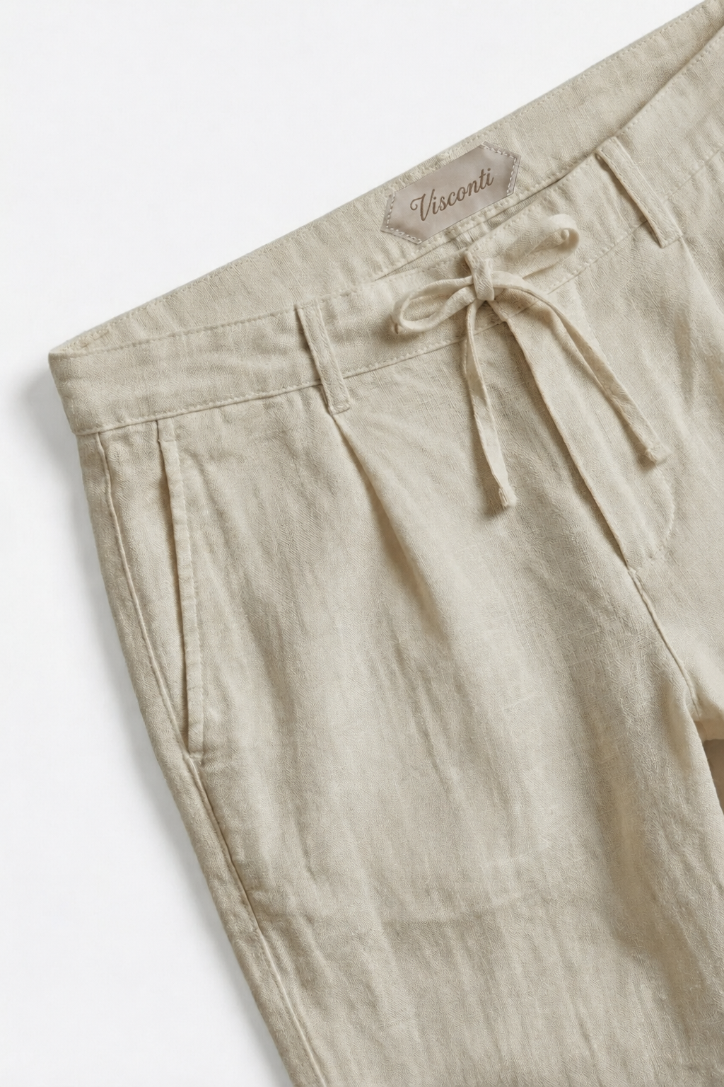 Visconti Linen Trousers - Nero
