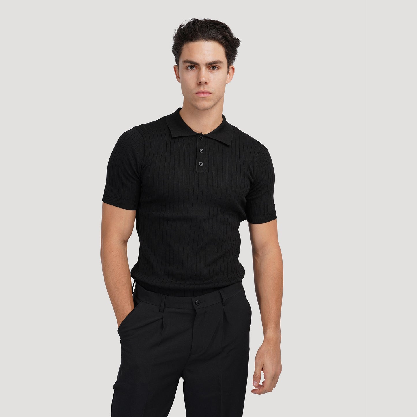 Visconti Knitted Polo Shirt - Verde