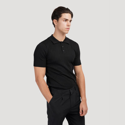 Visconti Knitted Polo Shirt - Verde
