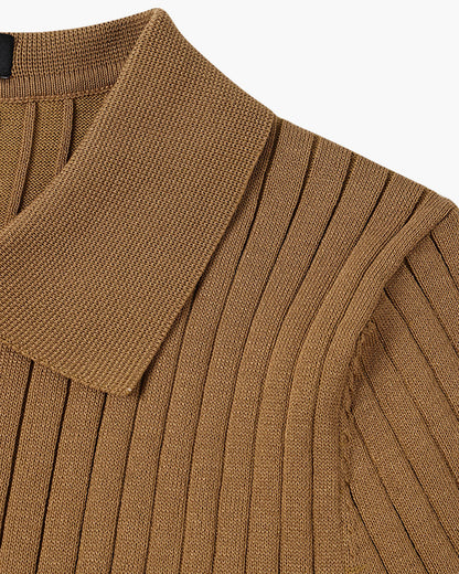 Visconti Knitted Polo Shirt - Nero
