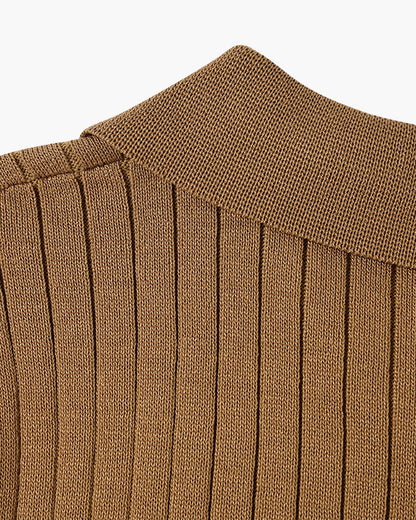 Visconti Knitted Polo Shirt - Nero