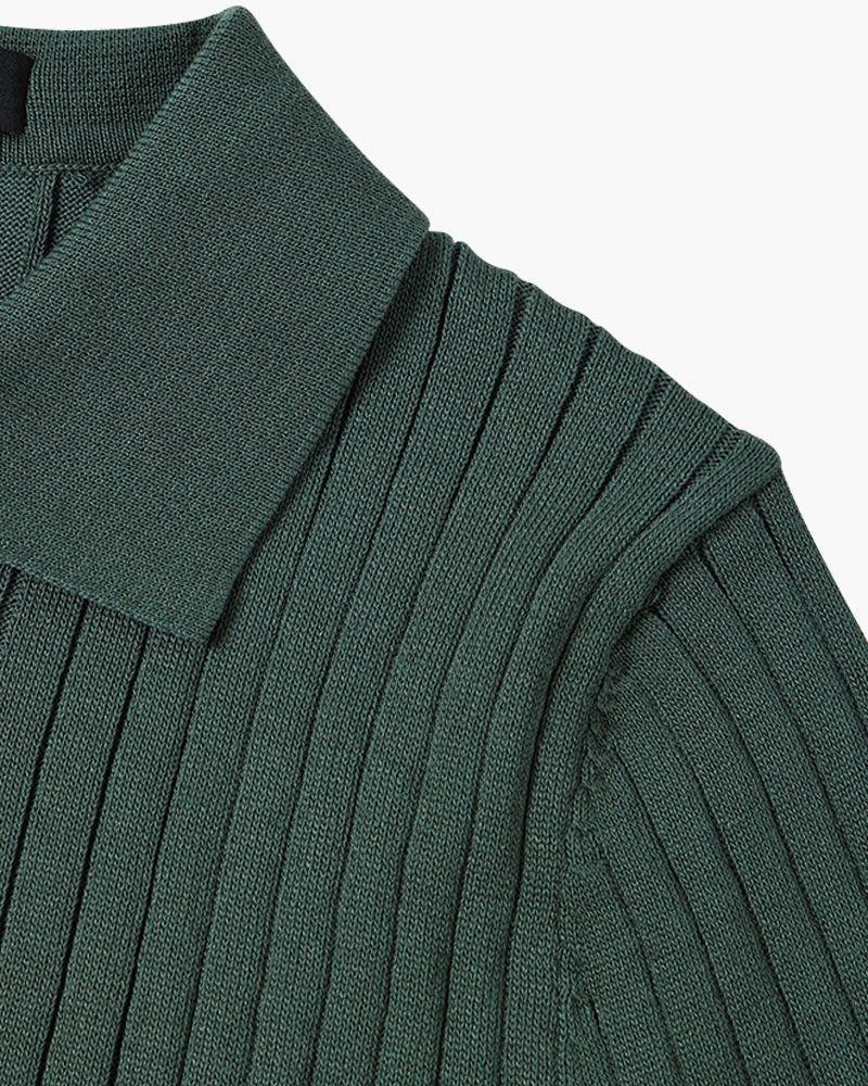 Visconti Knitted Polo Shirt - Verde